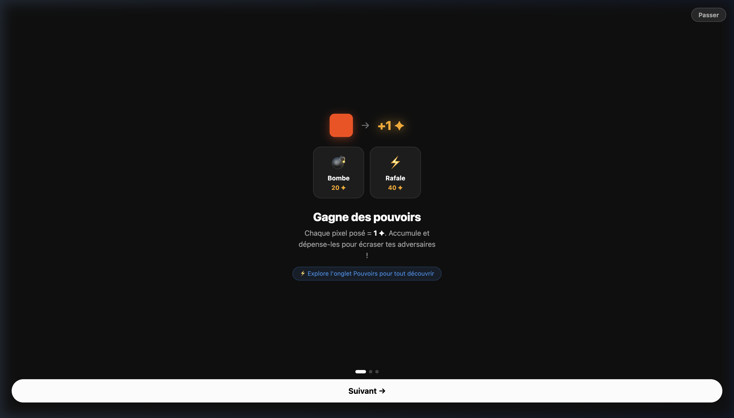 Onboarding Gagne des pouvoirs